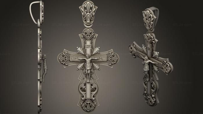 Кресты и распятия (Крест 3, KRS_0212) 3D модель для ЧПУ станка
